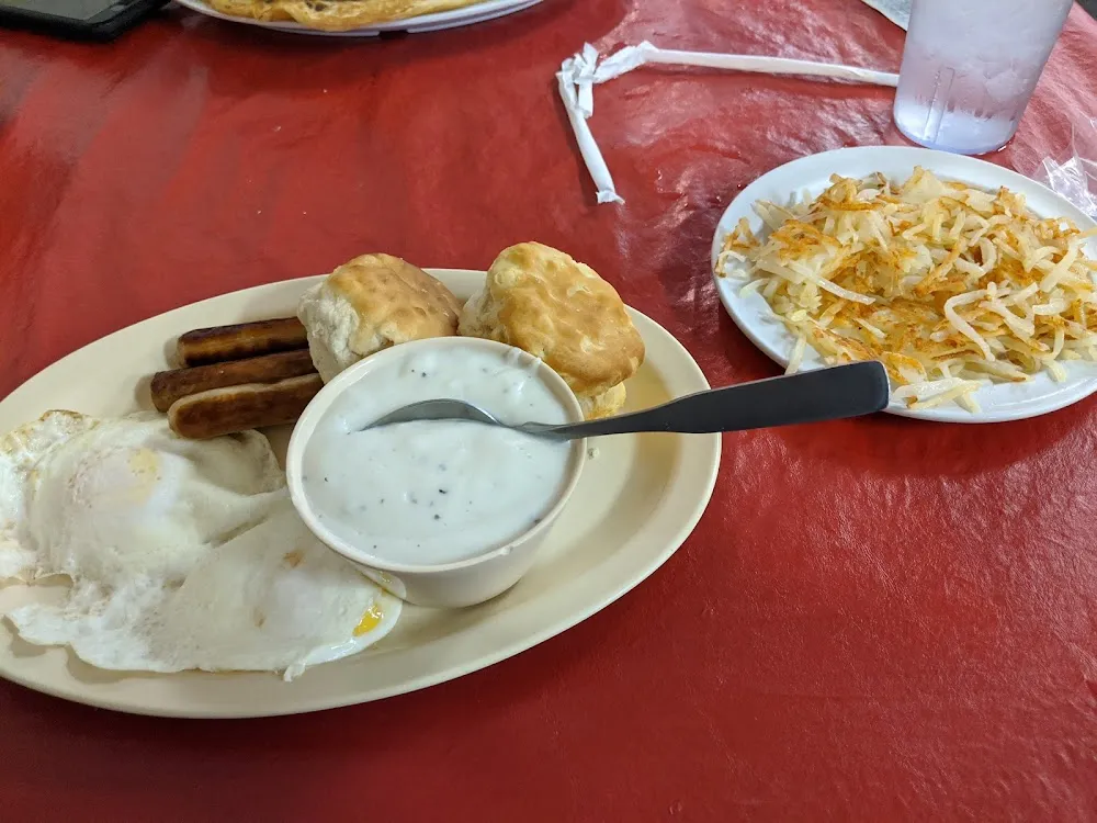 Eggs Sausage Biscuits and Gravy